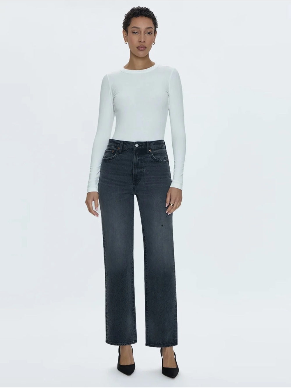 Pistola High-Rise Straight Leg Women's Jeans in  After Hours Vintage Wash